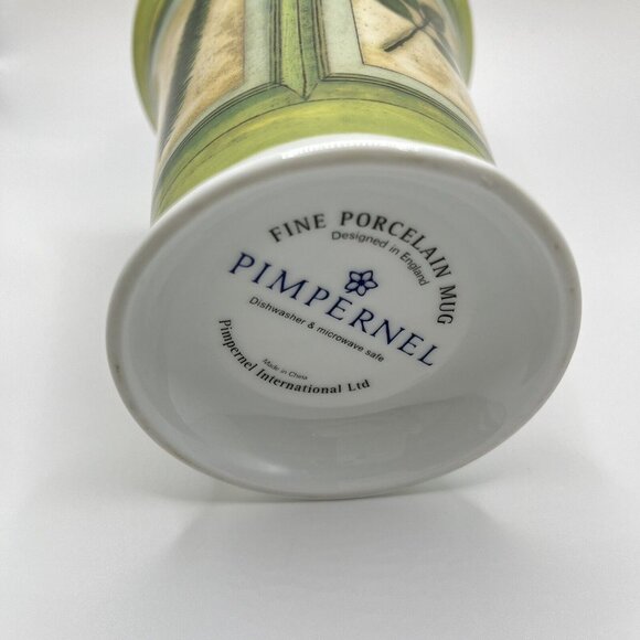 PIMPERNEL Fine Porcelain Mug Tea Cup Leaf Botanical Designed in England - Picture 6 of 9